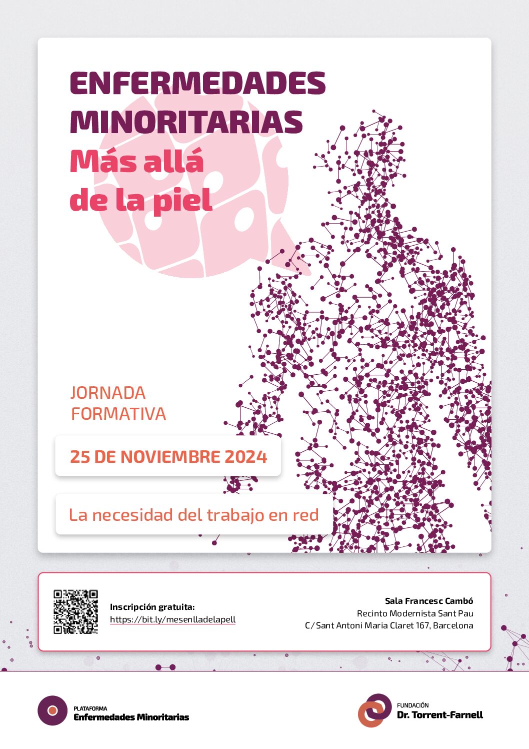 Póster de Enfermedades Minoritárias: Más allá de la piel