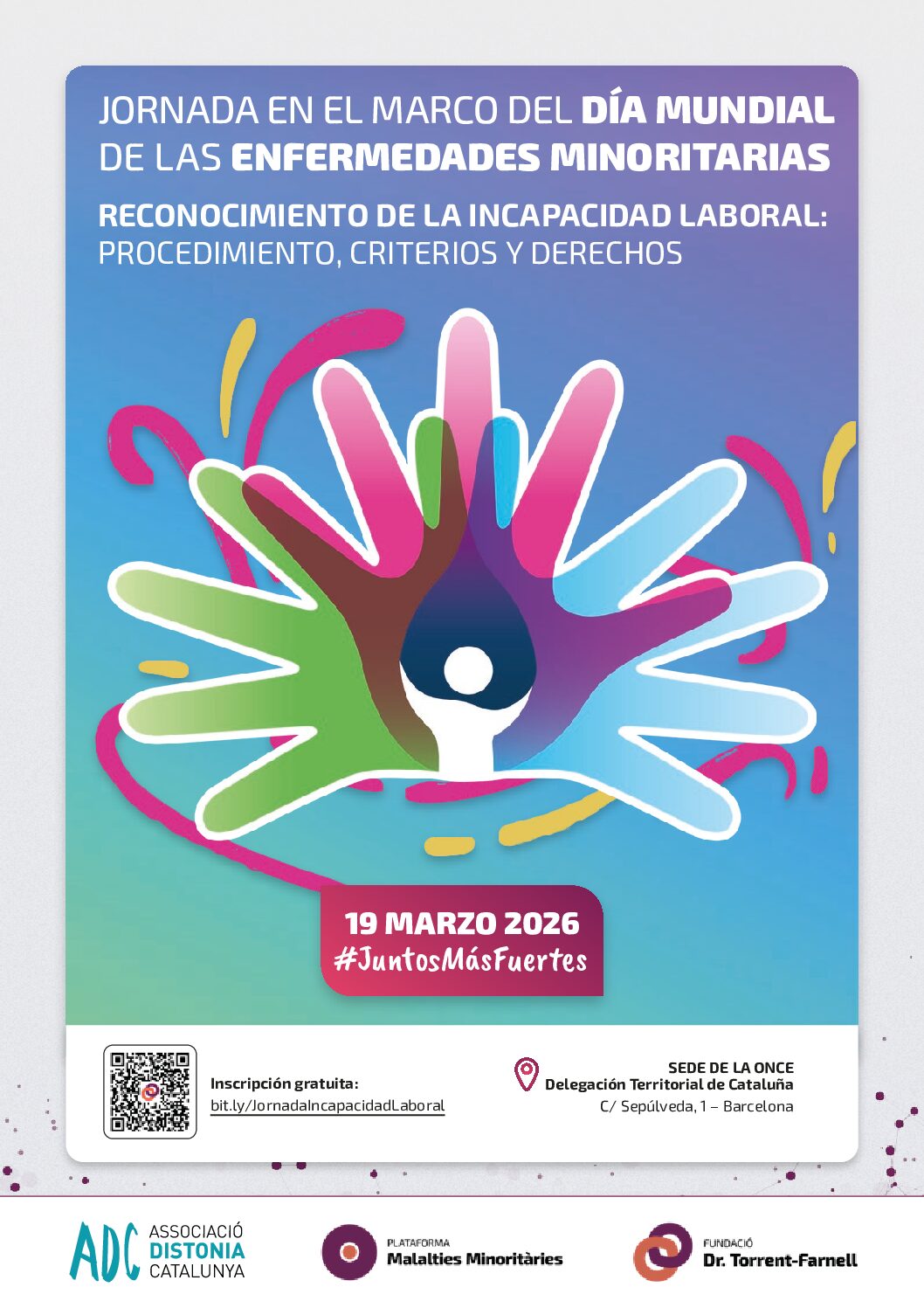 Póster de Jornada en el marco del Día Mundial de las Enfermedades Minoritarias, 2026